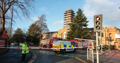 Man detained after four-hour stand-off with police on Trafford town hall roof