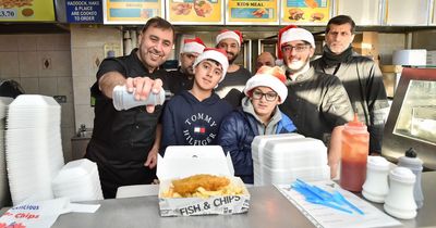 Chip shop distributes more than 700 meals around Cardiff on Christmas Day