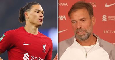 Jurgen Klopp sends Liverpool finishing message about 'exceptional talent' Darwin Nunez