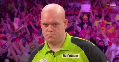 Michael van Gerwen left with egg on his face as move backfires in Mensur Suljovic win