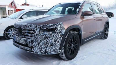 2024 Mercedes-Benz GLB Spied In The Snow Hiding Modest Makeover