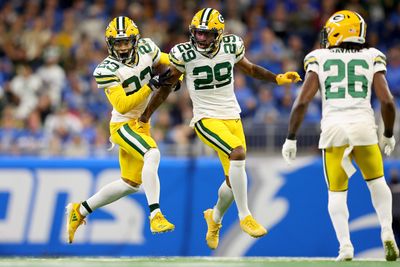 Jaire Alexander and Rasul Douglas are the only cornerback duo in the NFL with four or more interceptions