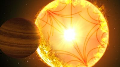 Astronomers find a star pulling its giant exoplanet into a death spiral