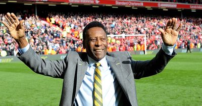 Pele 'the King' of football twice wowed Everton and Liverpool crowds half a century apart