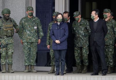 Taiwan's Tsai thanks troops after China military maneuvers