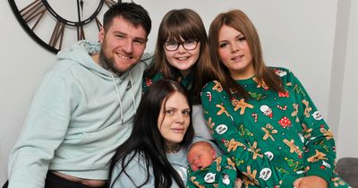 Heathhall family celebrate arrival of Scotland's first Christmas Day baby