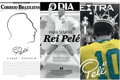 Brazilian media mourns ‘king’ Pele with emotional tributes after death of football legend