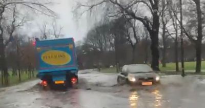 Major Edinburgh roads flooded as drivers urged to take care when travelling