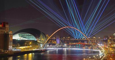 Where to watch Newcastle's laser light show - map of key locations
