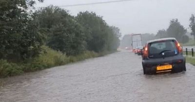 'Carnage' on A77 at Kilmarnock as police close flood-hit road in both directions