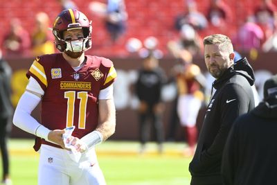 Scott Turner discusses the change from Taylor Heinicke to Carson Wentz