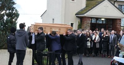 Wife of Cookstown Boxing Day crash victim pays tribute to her 'soulmate' at funeral