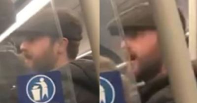 CCTV images released after abusive thug attacks passenger on board train