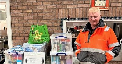 Teams building new substation near Pitlochry donate food boxes and gift cards to local families