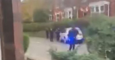 Police 'circle car' after reports of knifeman before making arrest on major road