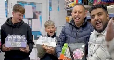 Dad spends £1k buying Prime energy drinks as Christmas presents for his two sons