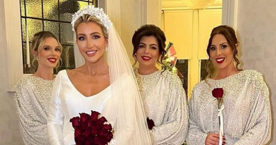 Helen Flanagan stuns in sequins as bridesmaid for pal Libby Smith