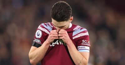 Declan Rice makes 'bizarre' performance claim after West Ham's defeat to Brentford