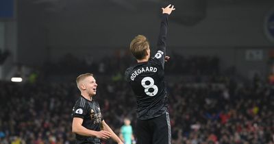 Arsenal player ratings vs Brighton as Martin Odegaard sublime and Oleksandr Zinchenko superb