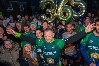 Charity fundraiser Gary McKee completes 365th marathon of the year