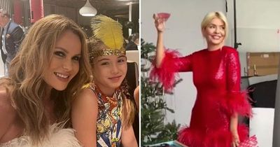 Amanda Holden and Holly Willoughby lead celebrities marking New Year's Eve in style