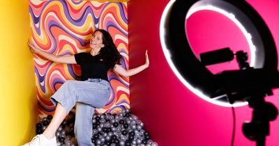 Framing something fun at Shameless Selfie Studio