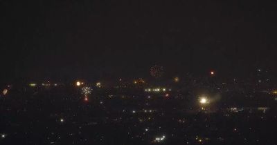Extraordinary footage shows fireworks erupting all over Manchester on New Year's Eve