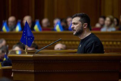 Ukraine's Zelenskiy in New Year message: "I want to wish all of us one thing – victory"