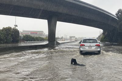 A powerful storm in California is causing flooding, road closures and power outages
