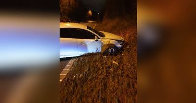Suspected drink driver 'taken off the road' after smashing into M56 barrier