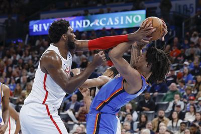 PHOTOS: Best images from the Thunder’s 115-96 loss to the Sixers