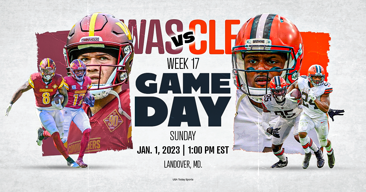 NFL games on TV today Cleveland Browns vs. Washington…