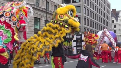 Watch: Revellers line the streets for New Year’s Day Parade