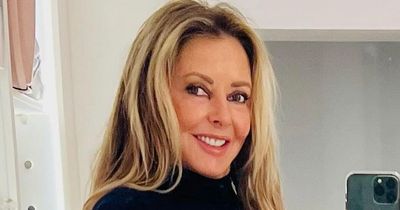 Carol Vorderman 'scrubs up' for New Year's Eve after being branded 'queen of cougars'