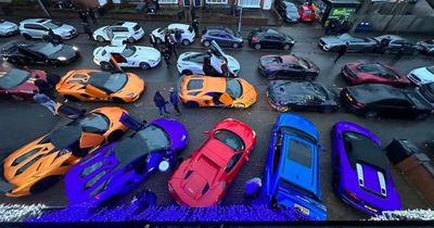 £10million supercars procession transforms NYE wedding into 'Fast and Furious' scene