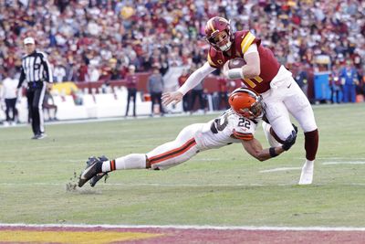 WATCH: Grant Delpit gets water bath after career day vs. Commanders