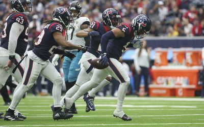 Texans rookie S Jalen Pitre joins rare company with interception against the Jaguars