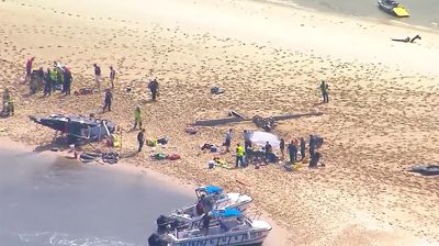 Helicopters collide over Australian beach, 4 passengers dead - OLD