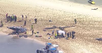 Four people dead and four injured following helicopter crash on Australian beach