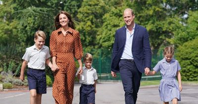 William and Kate keep a low profile on secret outing with three children