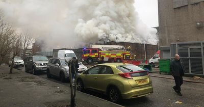 Fire service battled blaze after abandoned building went on fire