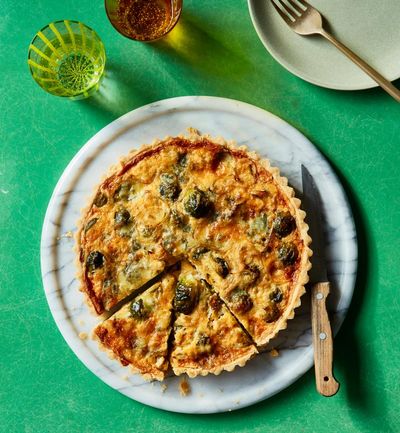 Thomasina Miers’ recipe for sprout and stilton quiche