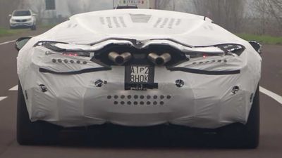 Lamborghini Aventador Replacement Spied With Various Exhaust Designs