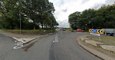 Two car crash closes Kirkintilloch road as police remain on scene