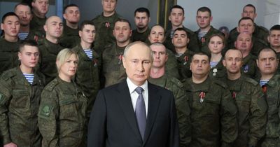 'Soldiers' who flanked Vladimir Putin in New Year message accused of being actors