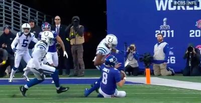 The NFL needs to suspend Colts LB Bobby Okereke for this dirty hit on Daniel Jones