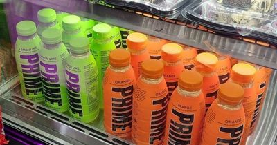 Prime energy drink being sold by Glasgow dessert shop for £10 a bottle