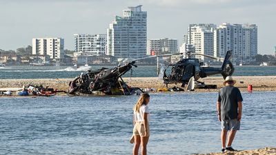Sea World helicopter collision could have been 'far worse' if not for 'remarkable' landing on sand bank, authorities say