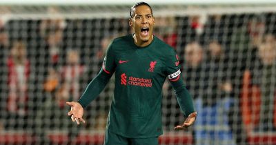 Virgil van Dijk's fury plain to see before Liverpool substitution at Brentford