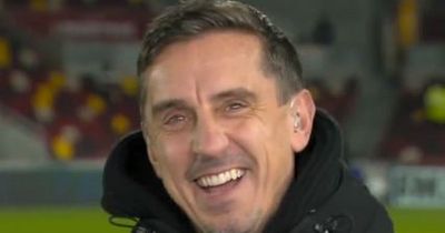 'Embarrassing' - Liverpool fans did not enjoy what Gary Neville did at full time after Brentford